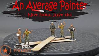 TIMELAPSE - Painting 1:48 US Pilots & Ground Personnel (Vietnam War) from ICM