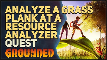 Analyze a Grass Plank at a Resource Analyzer Grounded