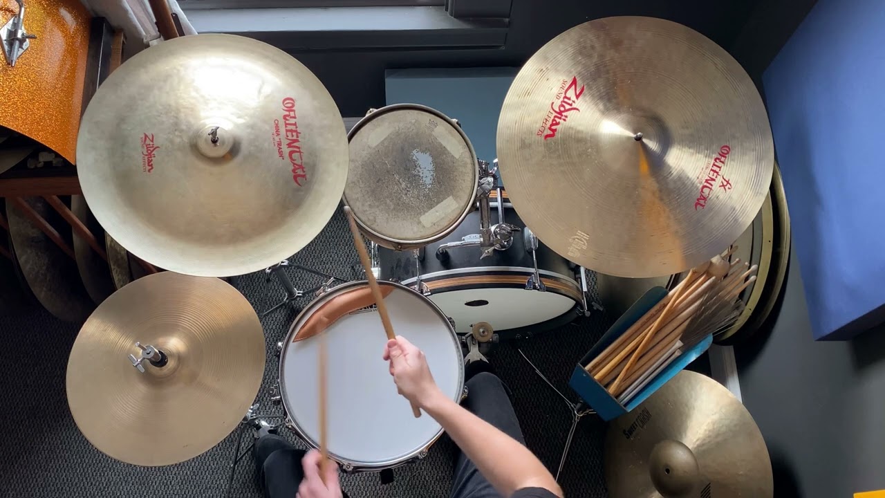 Used Zildjian 18" FX Oriental China Trash Cymbal 1300g YouTube