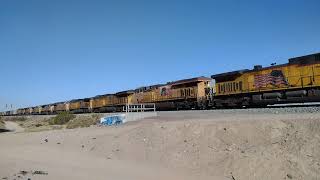 EB UP Empty Coal Cars Train With Big Lashup Leading In Lenwood Ca! #bigbossrailfanner