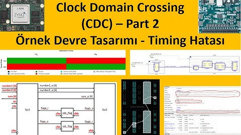 VHDL ile FPGA PROGRAMLAMA - Ders38: Clock Domain Crossing Part-2 Örnek Devre Tasarımı, Timing Hatası