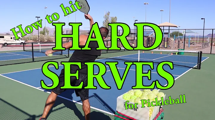 How to Hit a Hard Serve for Pickleball - Strategie...