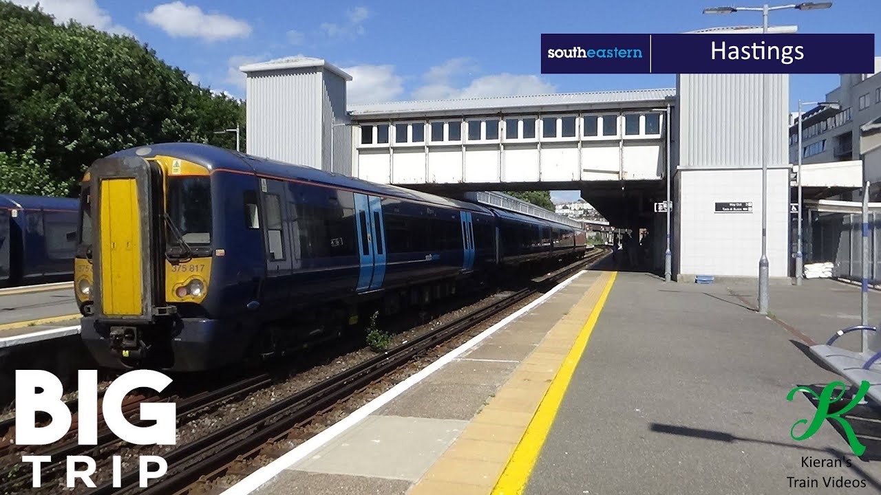 Trains at Hastings, ECL - 1/7/19