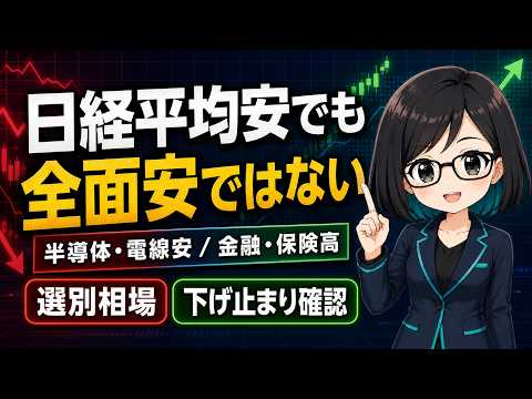 【5/19 夕】日経平均は続落、でもTOPIXとグロース250は上昇：半導体・電線安と金融・保険高を整理