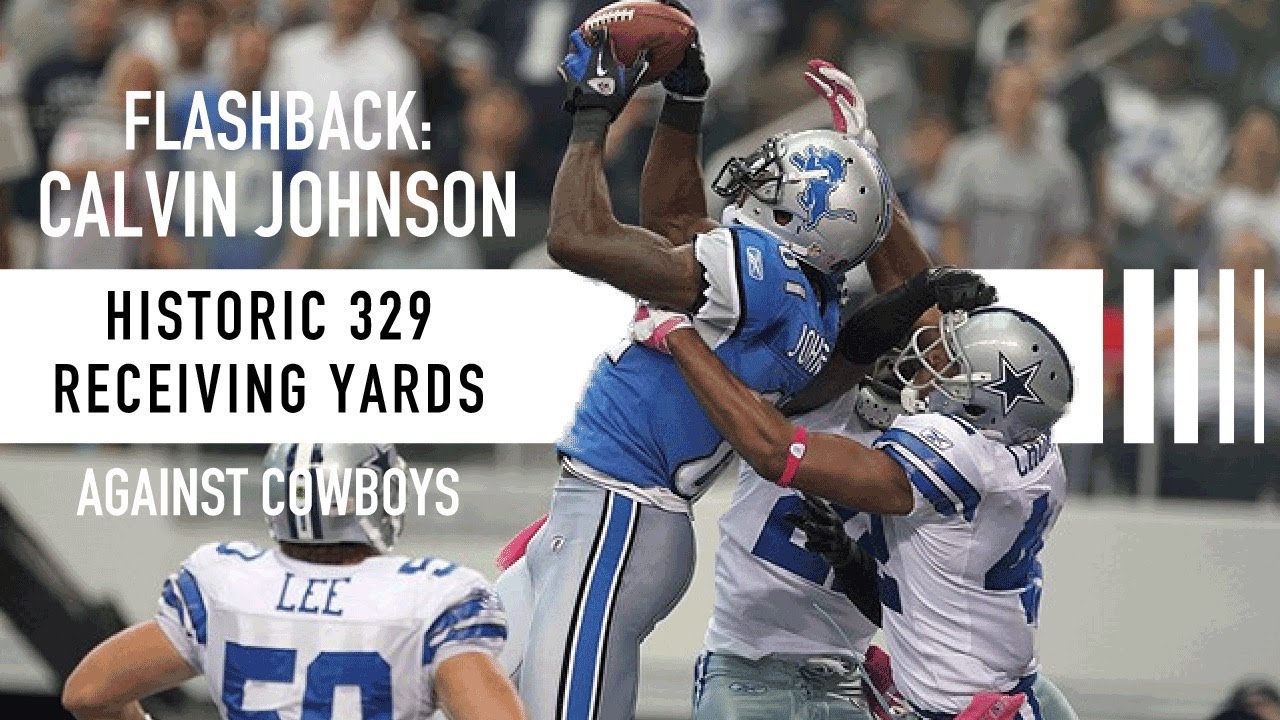 FLASHBACK: CALVIN JOHNSON 329 RECEIVING YARDS, TORCHED BRANDON CARR!!!