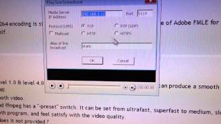 Encoder test : live server with lower bitrate