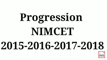 Part 1#Progression NIMCET 2015-2016-2017-2018 Previous Years Question | NIMCET 2021