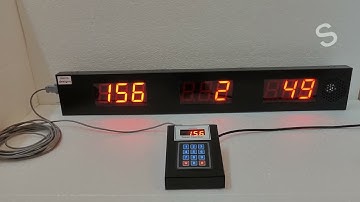 micro designs 3 number 3 digit Token Display System with Hindi & English voice announcement