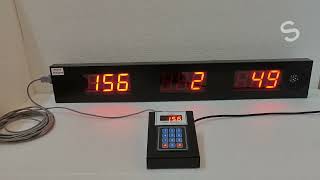 micro designs 3 number 3 digit Token Display System with Hindi & English voice announcement