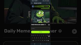 Memes Lab Bot Daily Memecoin Cipher Code 26 November 2024