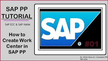 How to create Work Center in SAP | SAP PP | SAP(chapter-3)