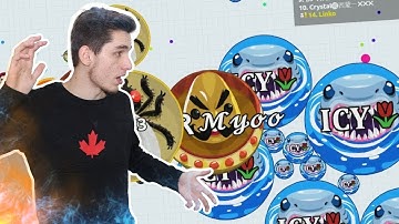Agar.io - Destroying Slow-Teams in FFA and Experimental Mode Solo + some Party mode Highlights