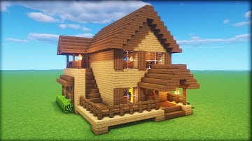 Minecraft Tutorial: How To Make A Wooden House "2020 Tutorial"