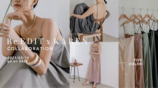 【大好評コラボ第２弾】１枚で着れるカップインキャミワンピ！Re:EDITさんとお洋服作りました！by Karen