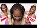 New Realistic Braided Cornrow Wig by Braids Queen | Ombre Blonde Braided Wig Review by Klazzact