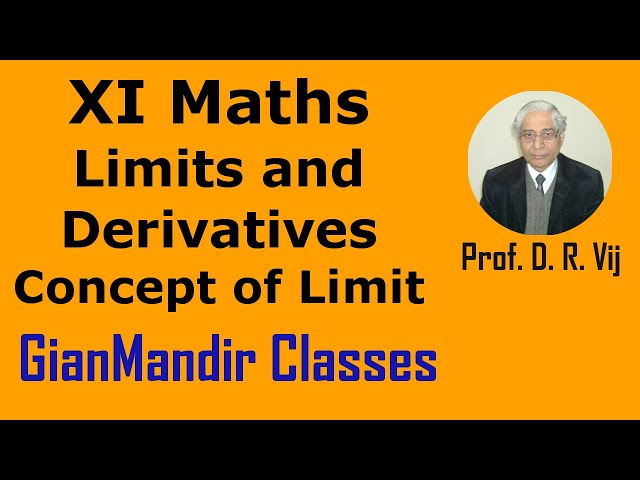 XI Maths | Limits and Derivatives | Concept of Limit by Mohit Sir