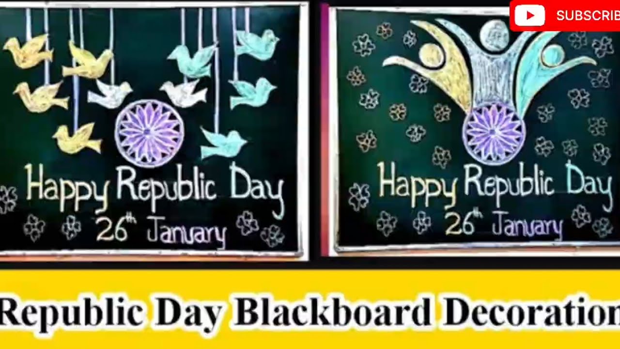 REPUBLIC DAY BLACK BOARD DECORATION IDEAS/ REPUBLIC DAY BLACK BOARD IDEAS/ EASY DECORATION BOARD/ 