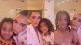 Kim Kardashian Spending Quality Time with her Kids