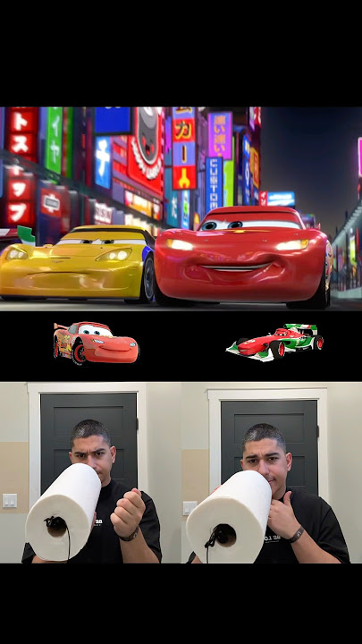 Lightning McQueen vs Francesco Bernoulli from ‘Cars 2’ @pixar  @Disney  #Cars2 #BELOUD 🏎️💨