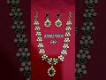 #one gram gold short necklace bridal ##