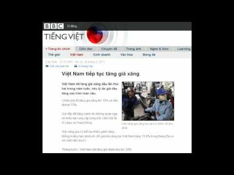 30-03-2011 - BBC Vietnamese - Vit Nam tip tc tng gi xng