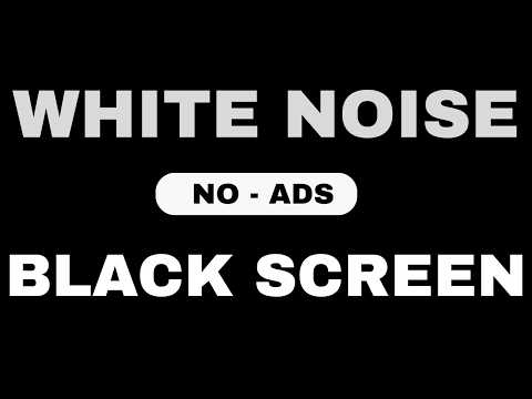 White Noise Black Screen | No Ads  | 12 Hours of Pure White Noise for Anxiety, Focus & Better Sleep