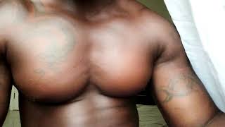 Black Bodybuilder pec bounce