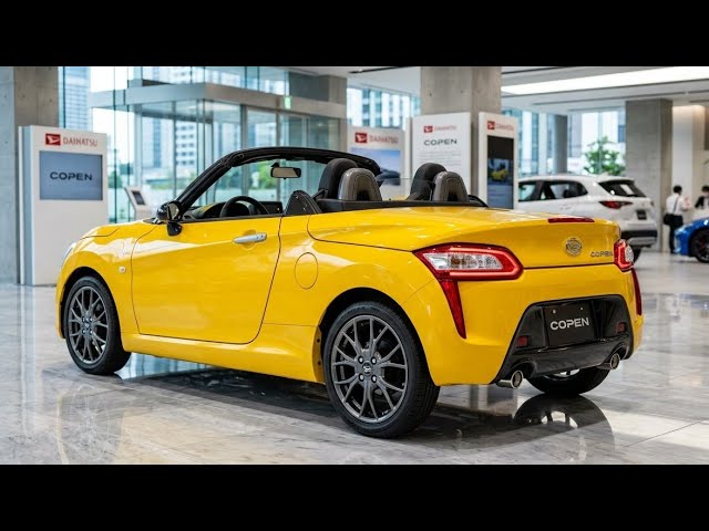 2027 Daihatsu Copen Revealed! This Yellow Sports Car Is More