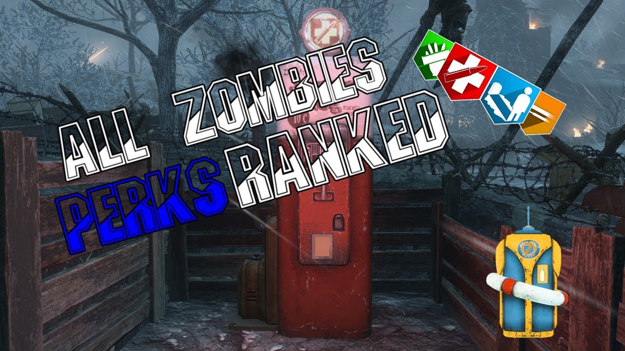 ALL TREYARCH ZOMBIES PERKS RANKED (CoD WWII Giveaway Info at End!)