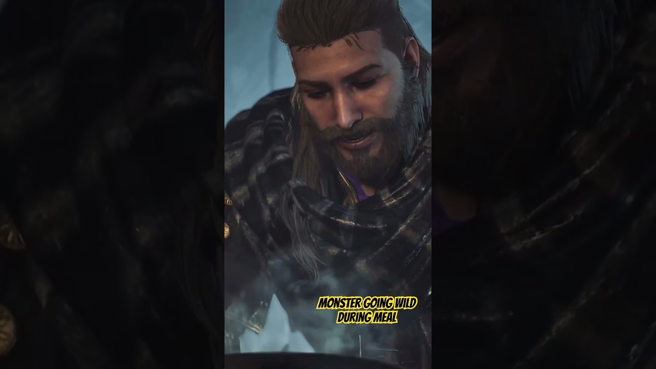 Monster going crazy during a meal 