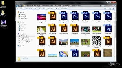 A free course Adobe After Effects CC : Introduction : 05 Setting Up The Exercise Files