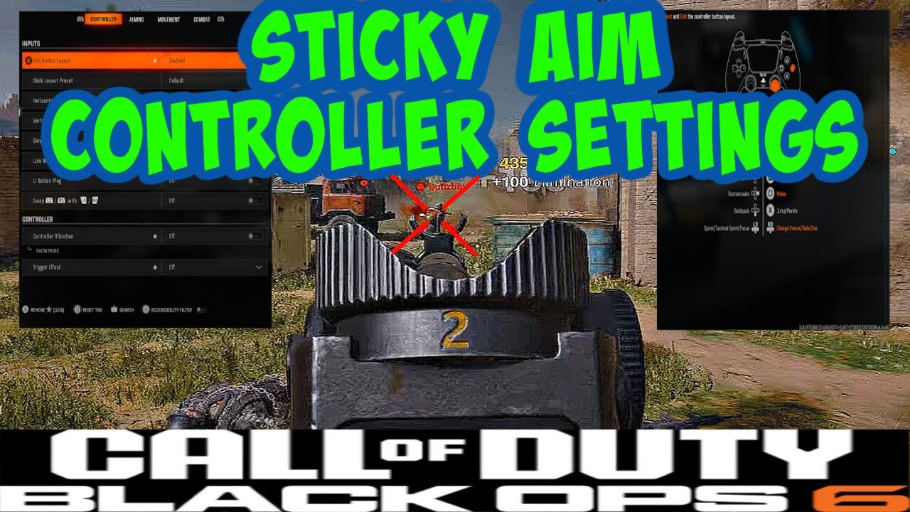 THE BEST CONTROLLER SETTINGS FOR STICKY AIM IN CALL OF DUTY BLACK OPS 6 ...