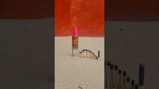😱 Matchstick Diwali Rocket Testing// #shorts #Patakhe #fireworks #homemade ( 30/ 360 )