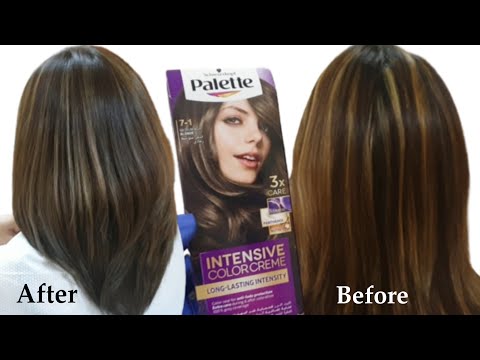 PALETTE 7-1 MEDIUM ASH BLONDE WITH HIGHLIGHT | Hair color