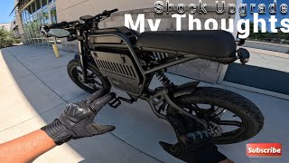 Took my ebike around Gainesville fl checking out new shock upgrade 4k