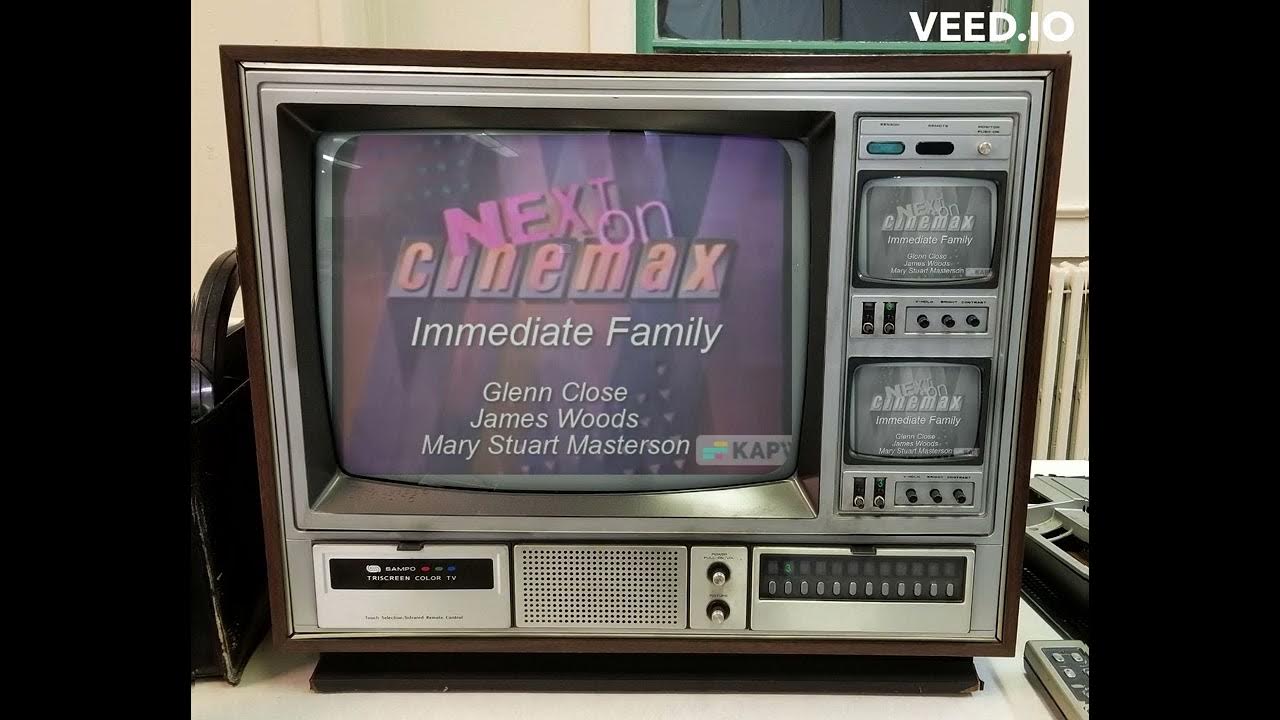 Next on Cinemax bumper on Sampo TriScreen Color TV Model 9519 YouTube