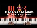 Mahaganapathim piano tutorial  notes and chords  aditya cn  chords music academy