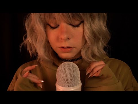 ASMR | Breathy Close Up Whispering & Bassy Mic Blowing - Blue Yeti, Fireplace Ambience, No Cover