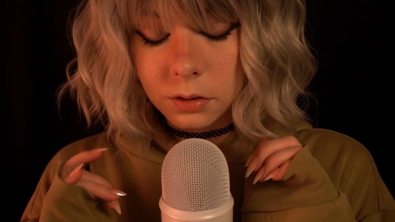 ASMR | Breathy Close Up Whispering & Bassy Mic Blowing - Blue Yeti, Fireplace Ambience, No Cover
