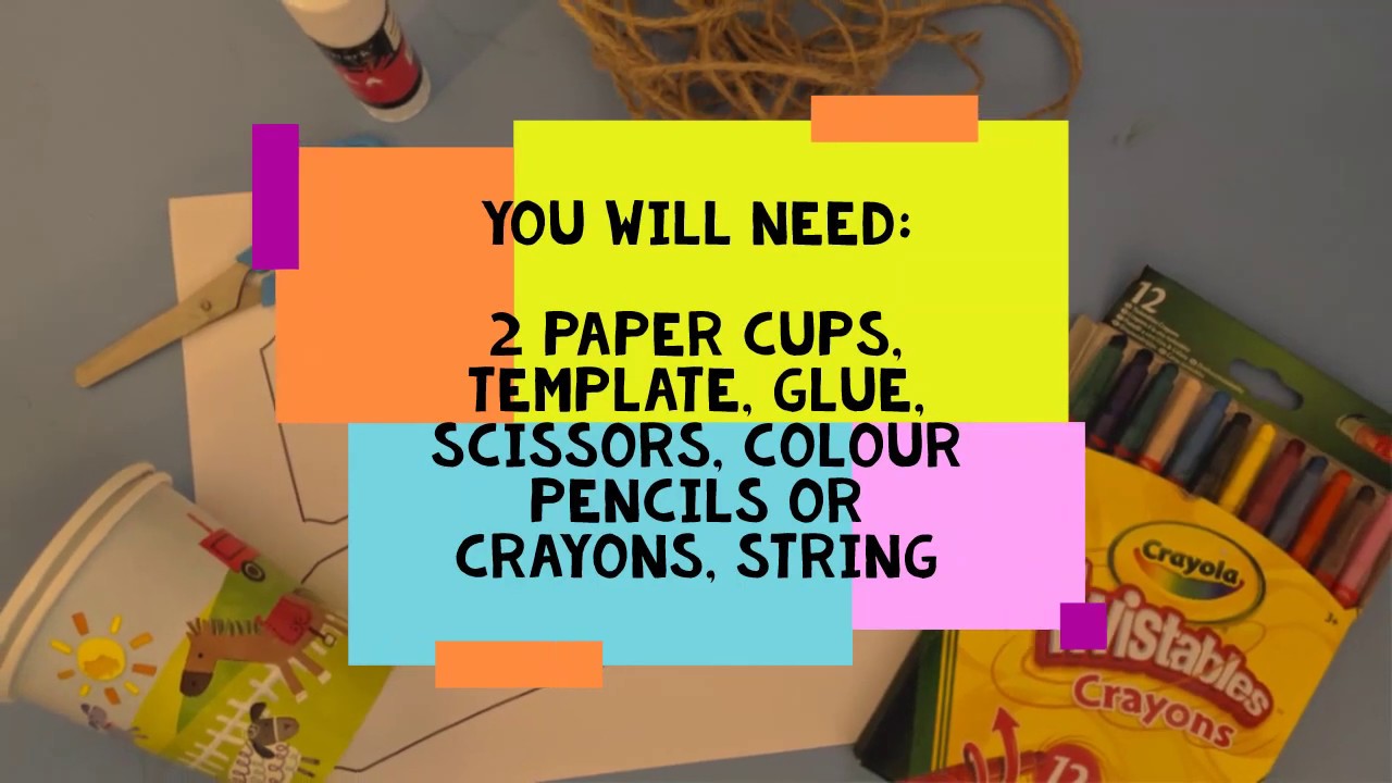 Hannah and Samuel paper cup telephone Preschool Bible Craft YouTube