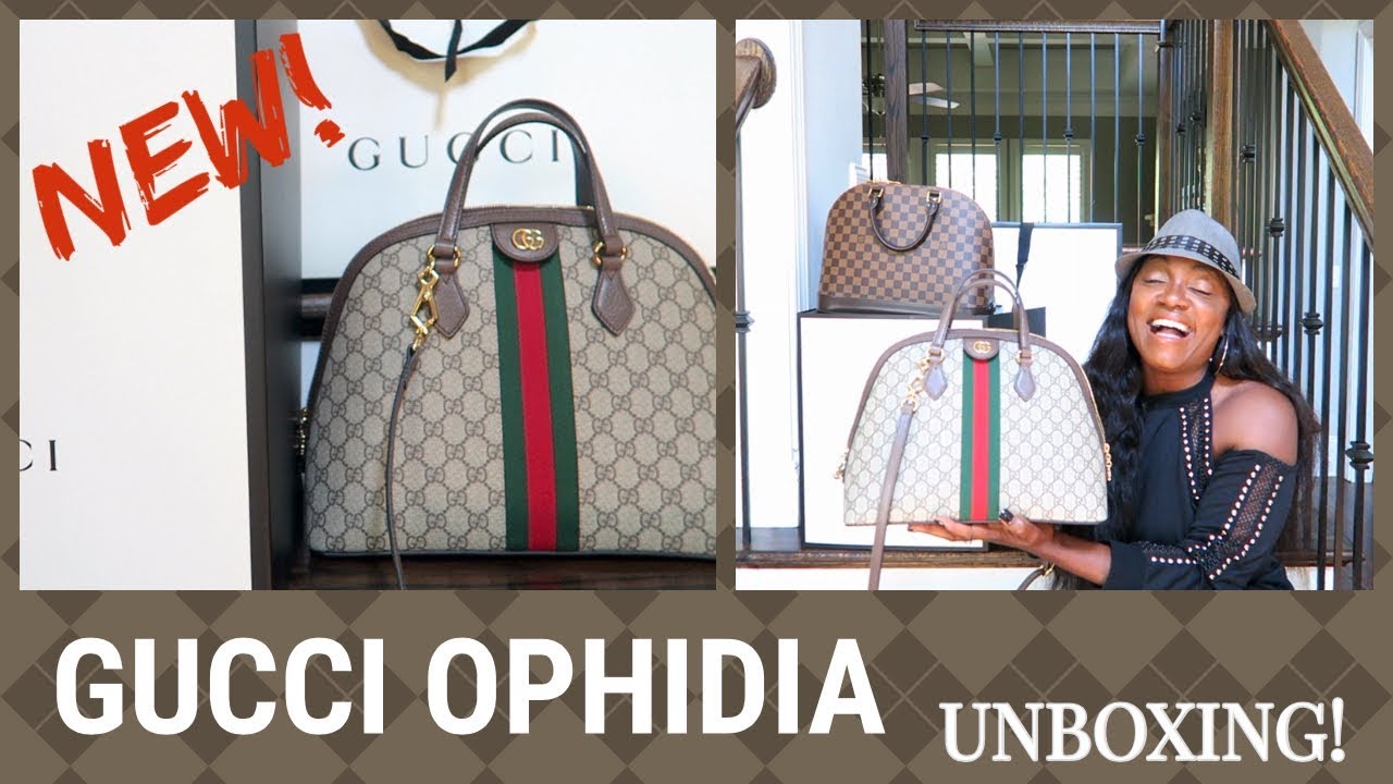 ‼️NEW‼️GUCCI OPHIDIA GG TOP HANDLE BAG UNBOXING💞EMOTIONAL‼️ - YouTube