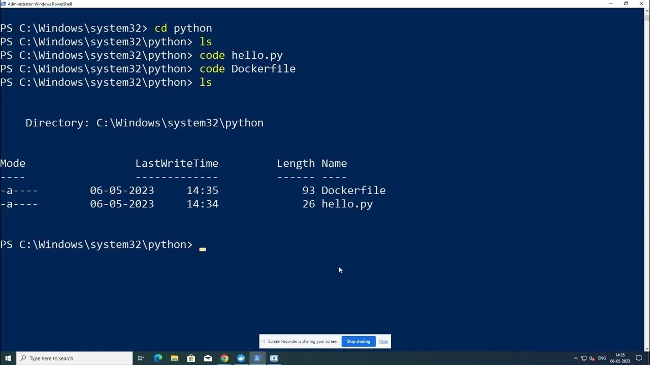 hello world using python in Docker - YouTube