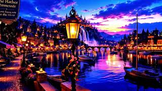 Harbor Promenade at Twilight | 1 Hour of Peaceful Fantasy Ambience & Ambient Music