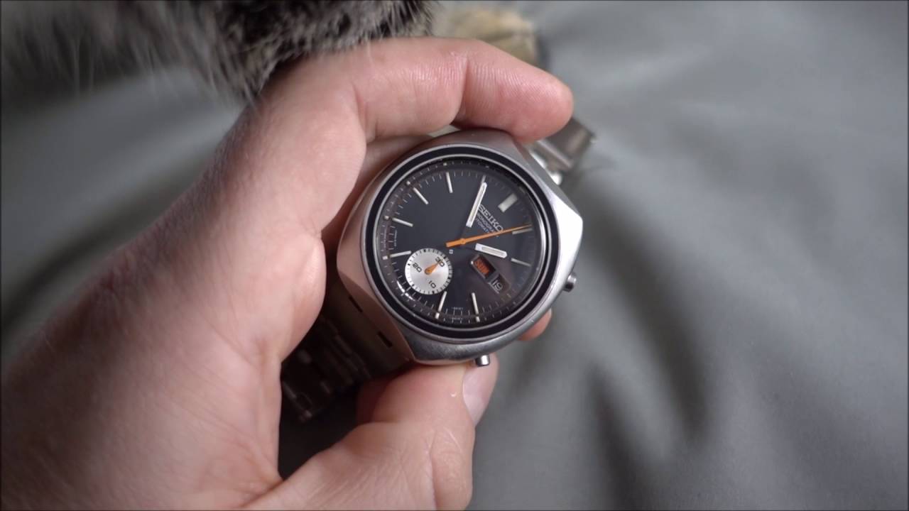 SEIKO 6139-8002 Chrono Action + Cat - YouTube