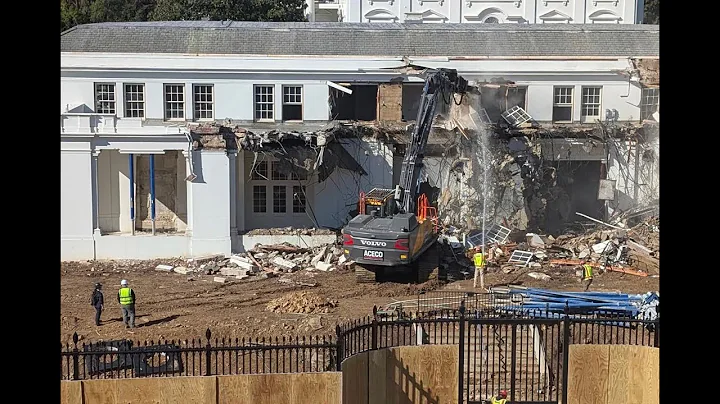Trump DEMOLISHES White House East Wing to build ballroom