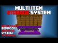Silent Automatic Multi Item Sorting System Minecraft Bedrock Edition 1.16.4+ |New Design! MCPE MCBE