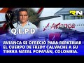Avianca se ofreció para la repatriación del cuerpo del periodista Fredy calvache