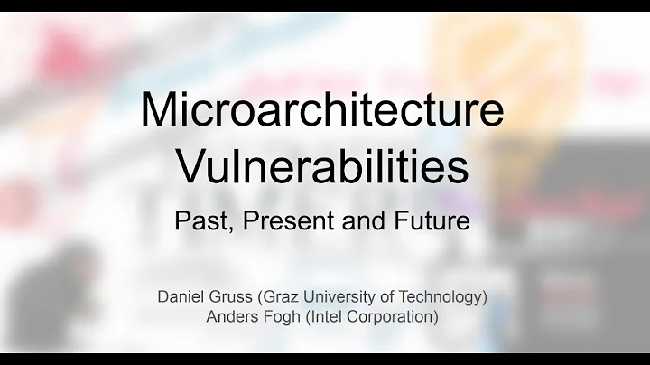 Microarchitecture Vulnerabilities: Past, Present, and Future