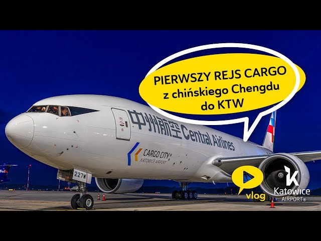 PIERWSZY RAZ W HISTORII! Boeing 777F z Chin na Katowice Airport! #VlogKTW 44