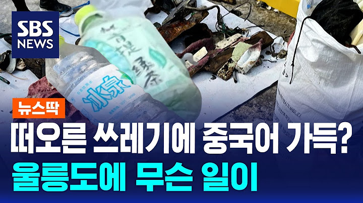 물 좋다는 울릉도에 쓰레기 가득…어디서 왔나 봤더니 / SBS / 뉴스딱